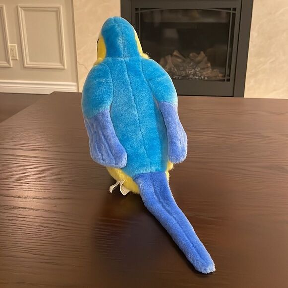 Blue and Yellow Macaw Parrot Bird Plush Toy Stuffed Animal Excellent Condition - Picture 6 of 7